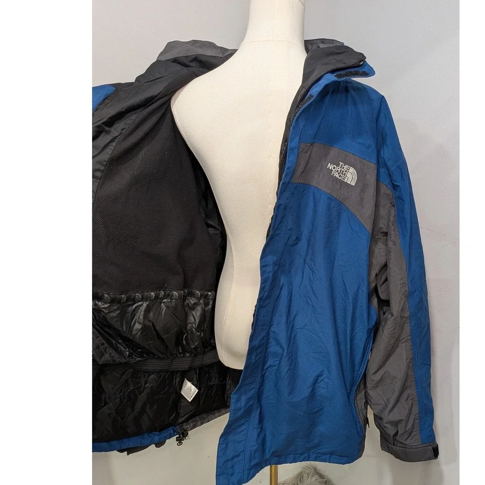 The‎ North Face Mens Blue Gray Full Zip Hooded Jacket Size XL
